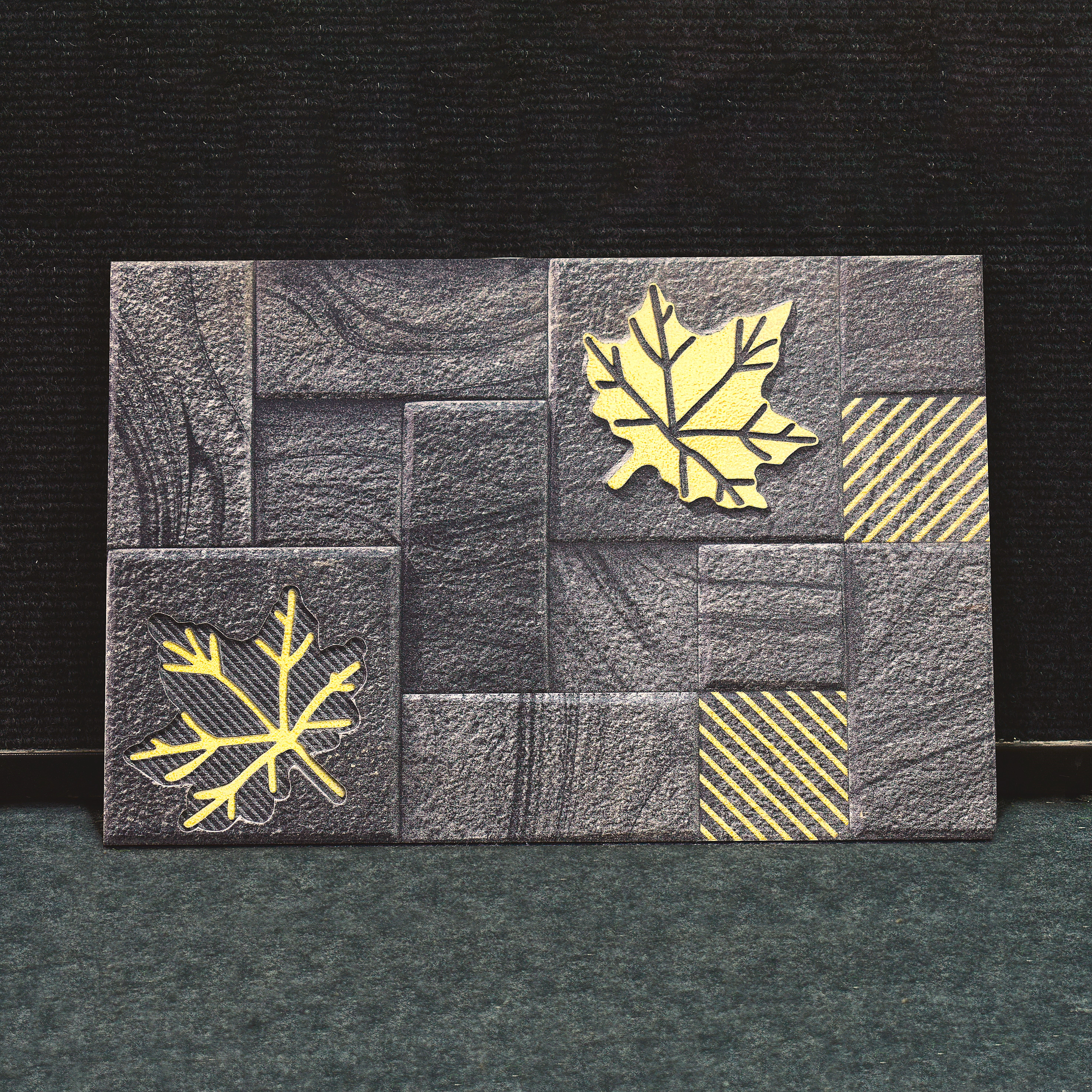 TL 00113 A Charcoal Black 18 x 12 inch Matte Finish Ceramic High Depth Elevation Wall Tile - 8 mm