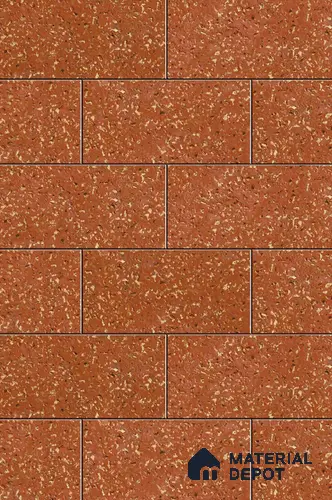 Brick Elevation Wall Tile TL 00125 A Chocolate Brown 2 ft x 1 ft Matte Finish Ceramic High Depth Tile - 9 mm