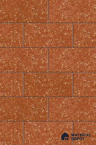 Brick Elevation Wall Tile TL 00125 A Chocolate Brown 2 ft x 1 ft Matte Finish Ceramic High Depth Tile - 9 mm