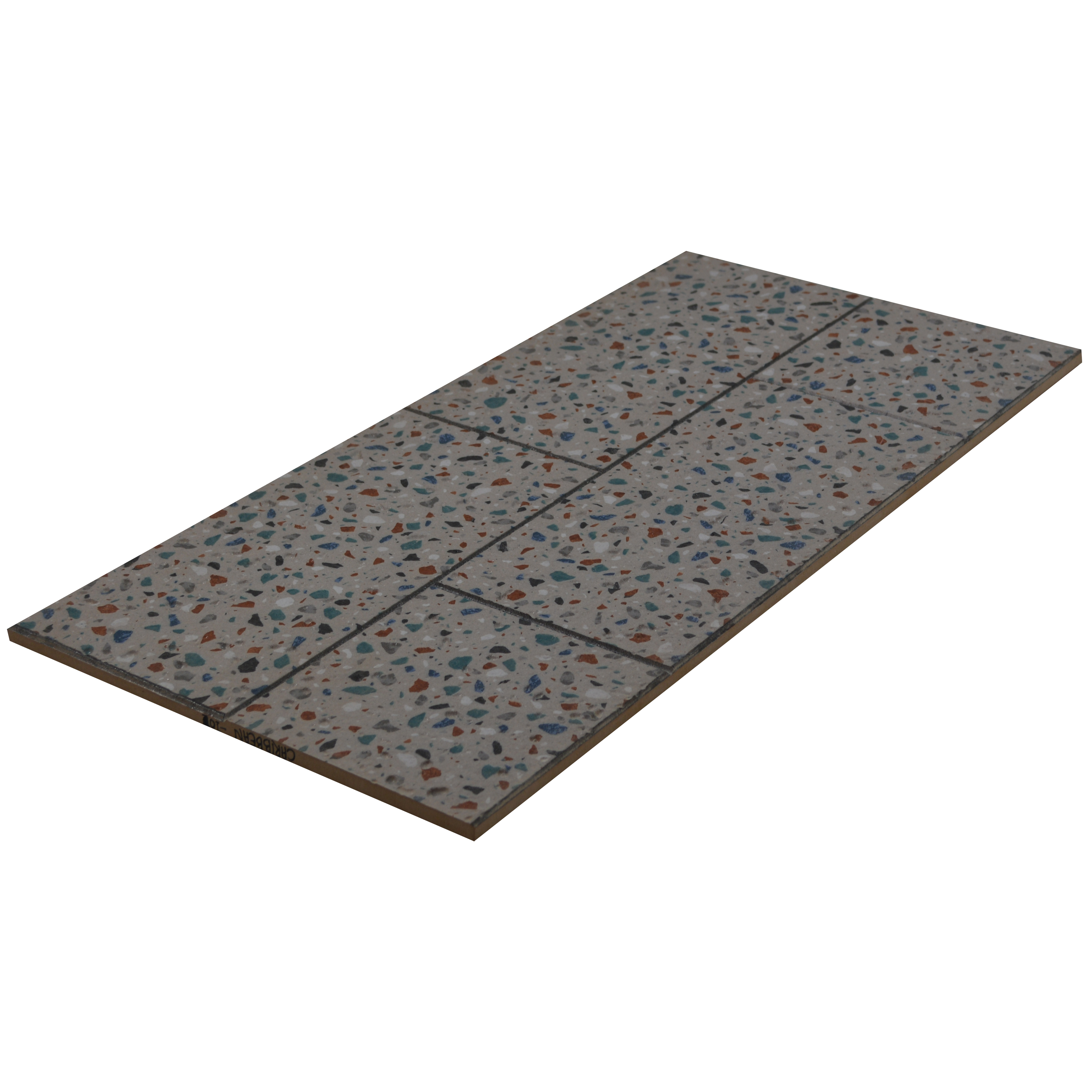 Terrazzo Elevation Wall Tile TL 00125 C Slate Grey 2 ft x 1 ft Matte Finish Ceramic High Depth Tile - 9 mm