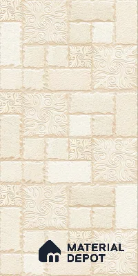 TL 00110 A Cream 18 x 12 inch Matte Finish Ceramic High Depth Elevation Wall Tile - 8 mm