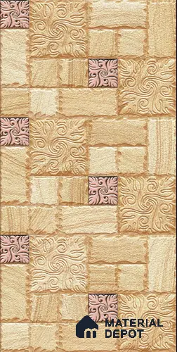 TL 00110 D Mocha Beige 18 x 12 inch Matte Finish Ceramic Elevation Wall Tile - 8 mm