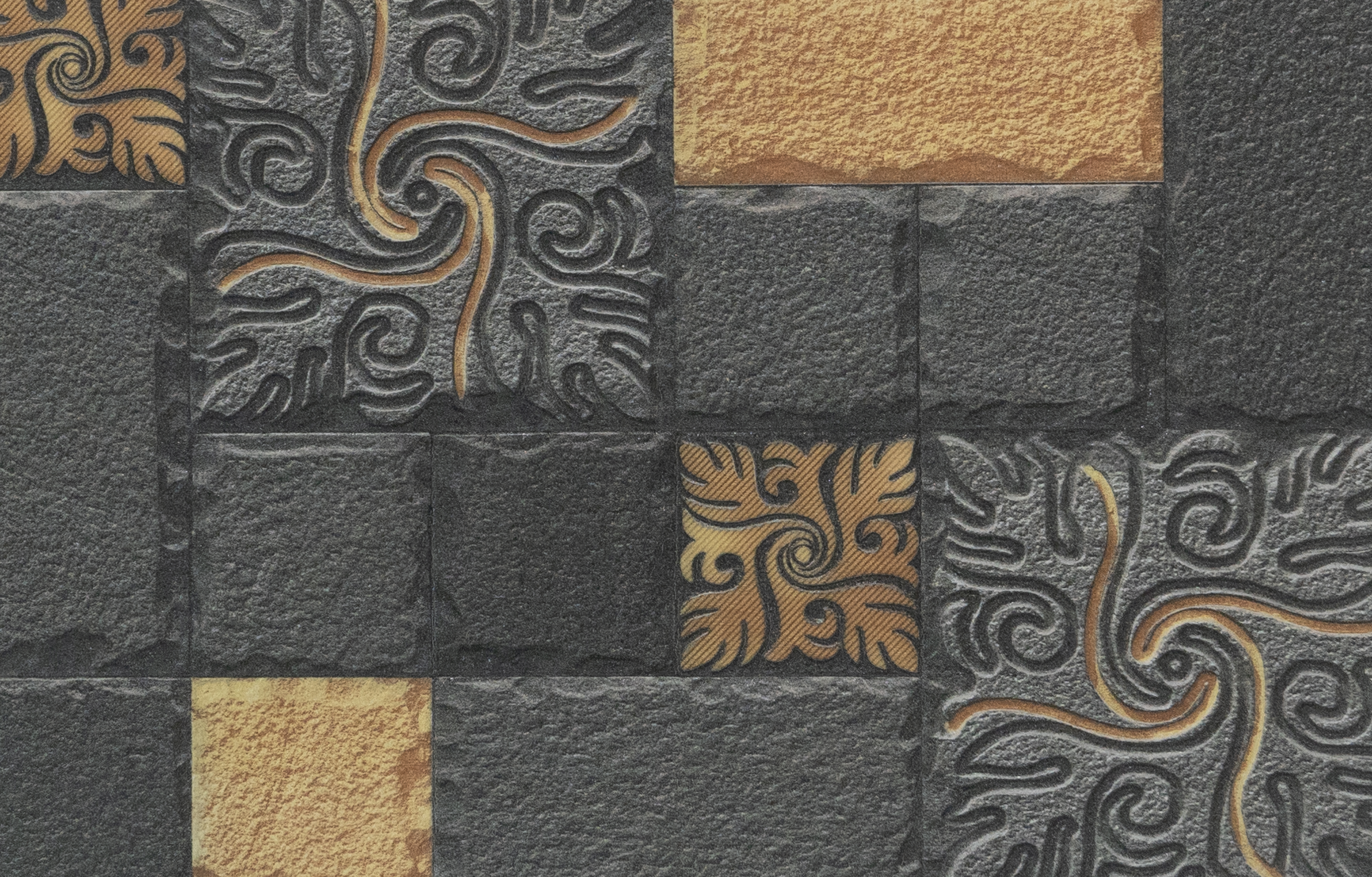 TL 00110 B Yellowish Grey 18 x 12 inch Matte Finish Ceramic High Depth Elevation Wall Tile - 8 mm