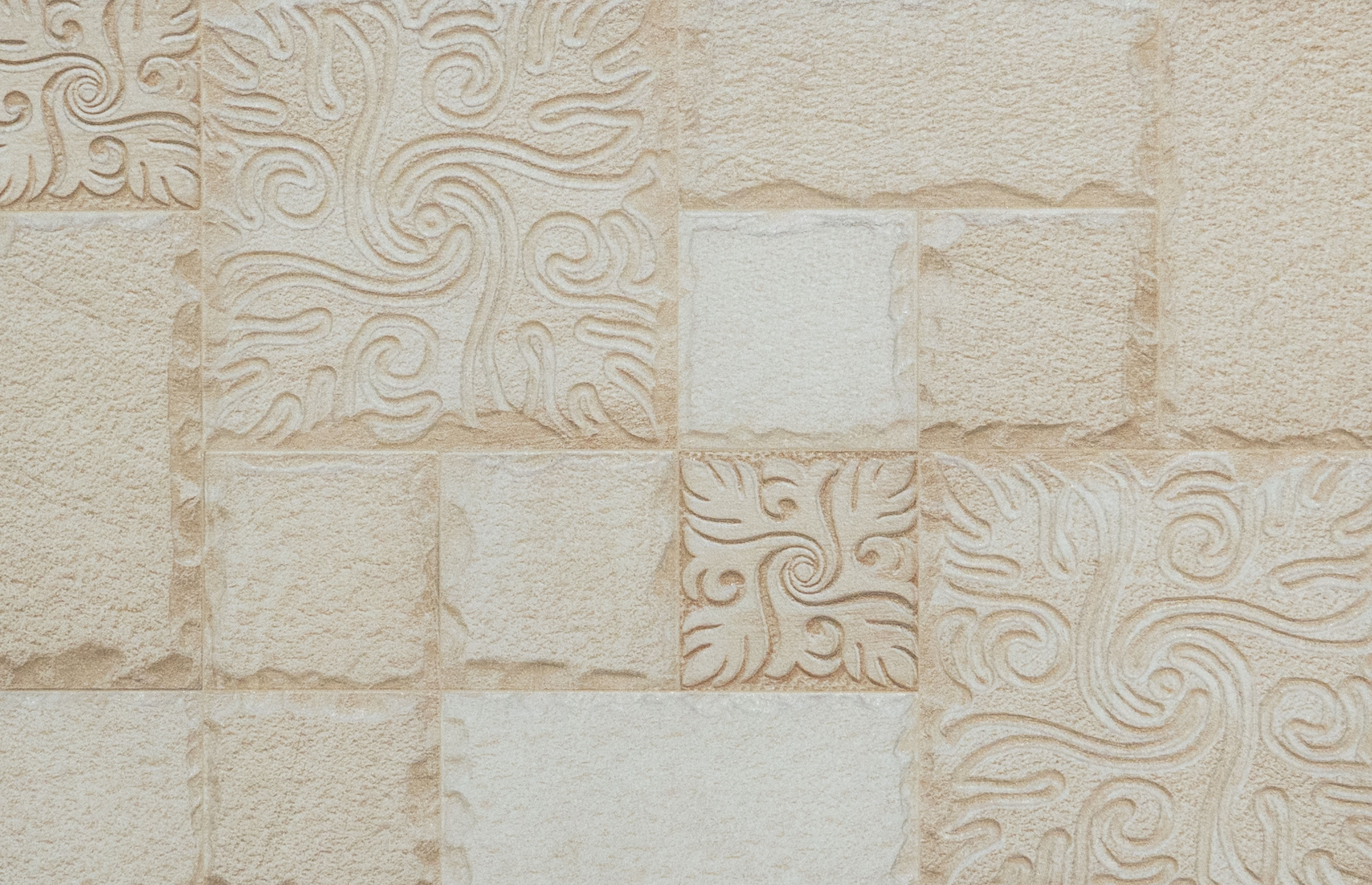 TL 00110 A Cream 18 x 12 inch Matte Finish Ceramic High Depth Elevation Wall Tile - 8 mm