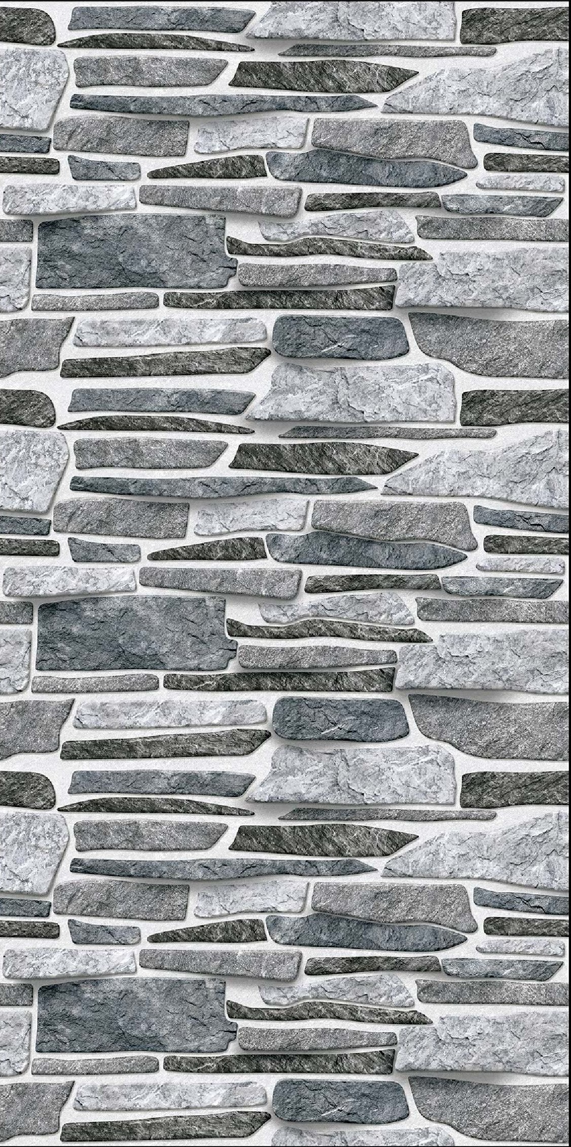 TL 00115 Foggy Grey 18 x 12 inch Matte Finish Ceramic High Depth Elevation Wall Tile - 8 mm