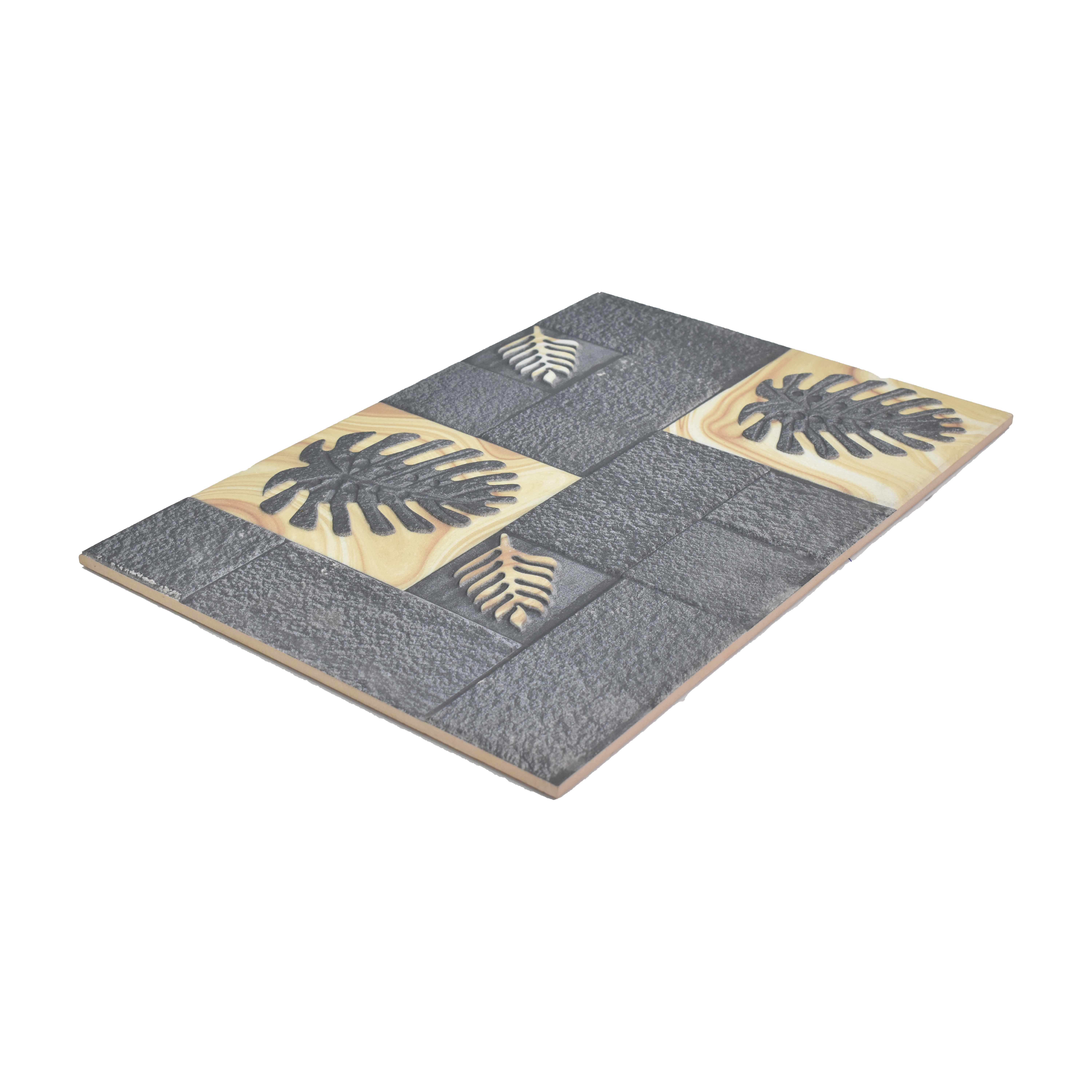 TL 00116 Grayscale Grey 18 x 12 inch Matte Finish Ceramic High Depth Elevation Wall Tile - 8 mm