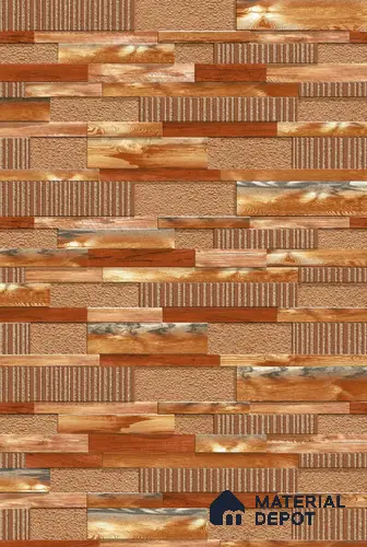 TL 00141 Hazelnut Brown 2 ft x 1 ft Matte Finish Ceramic High Depth Elevation Wall Tile - 9 mm