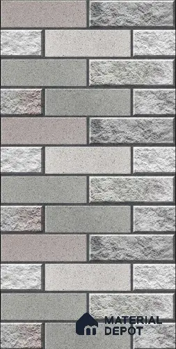 TL 00122 B Graphite Grey 18 x 12 inch Matte Finish Ceramic High Depth Elevation Wall Tile - 8 mm