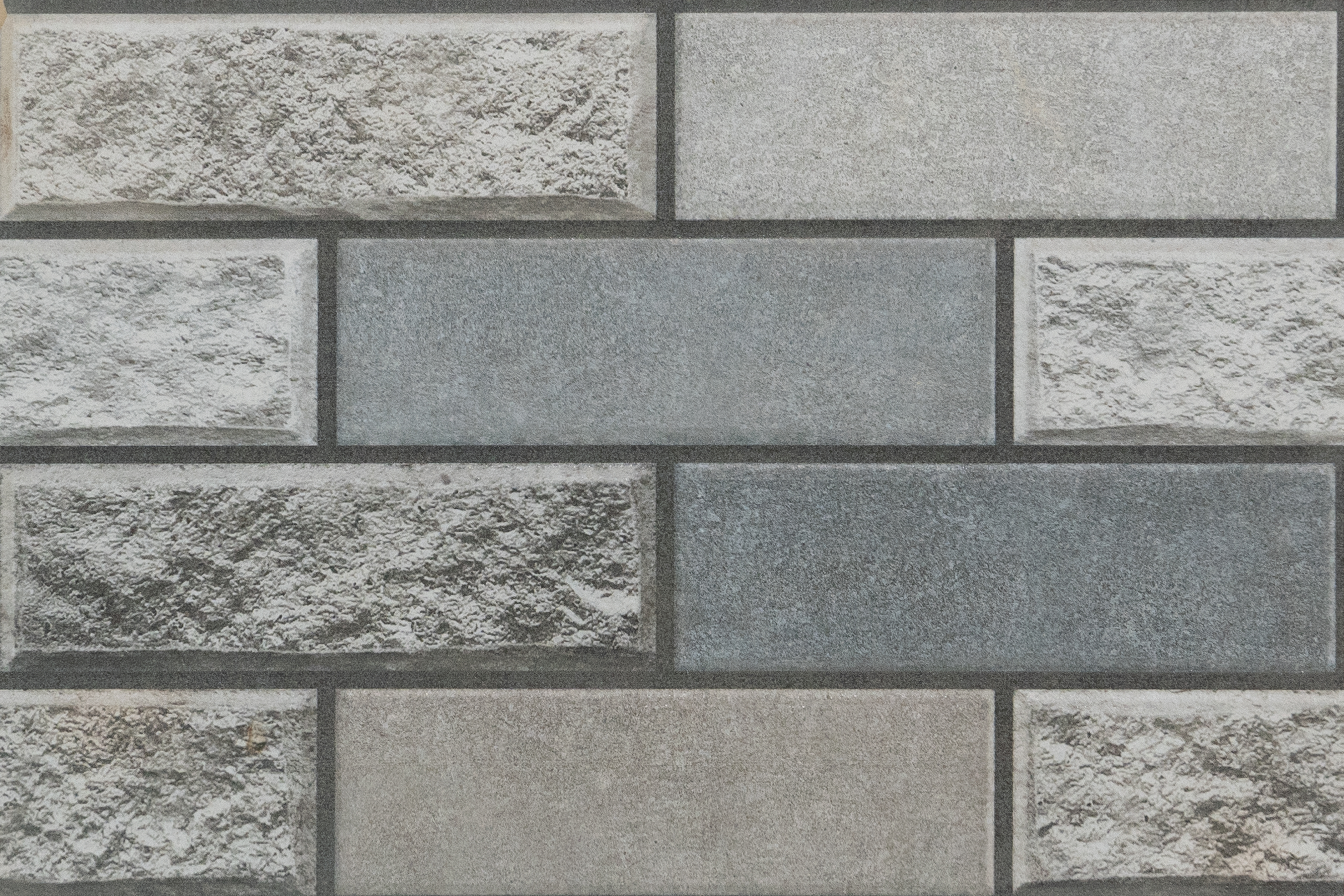 TL 00122 B Graphite Grey 18 x 12 inch Matte Finish Ceramic High Depth Elevation Wall Tile - 8 mm