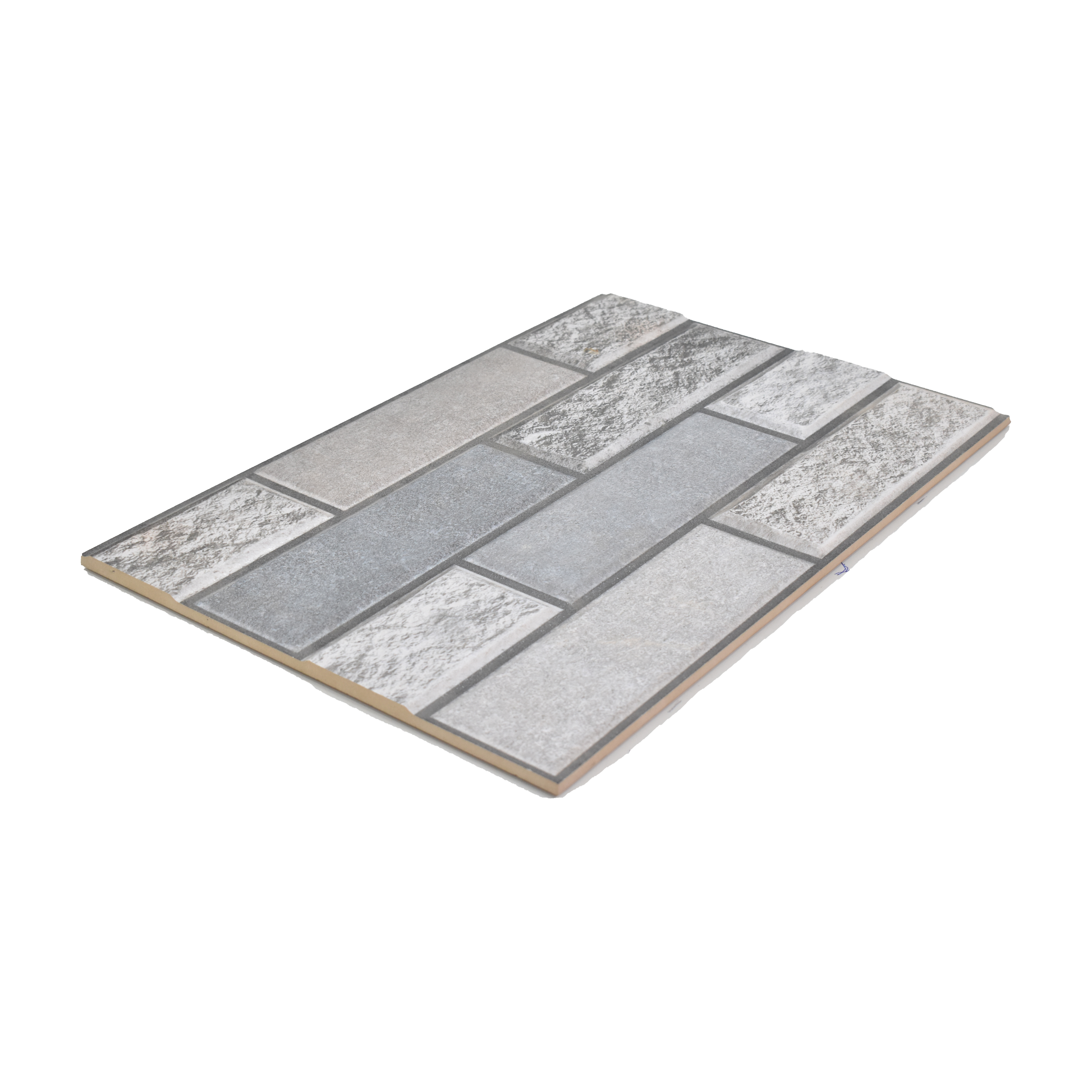 TL 00122 B Graphite Grey 18 x 12 inch Matte Finish Ceramic High Depth Elevation Wall Tile - 8 mm