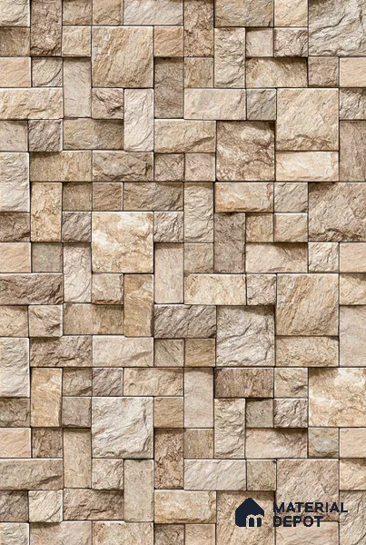 TL 00137 A Mocha 2 ft x 1 ft Matte Finish Ceramic High Depth Elevation Wall Tile - 9 mm