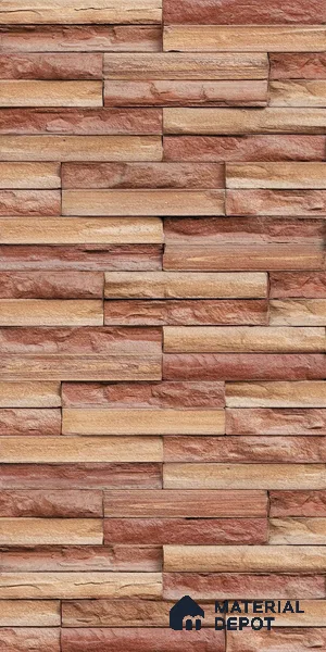 TL 00117 B Terra Brown 18 x 12 inch Matte Finish Ceramic High Depth Elevation Wall Tile - 8 mm