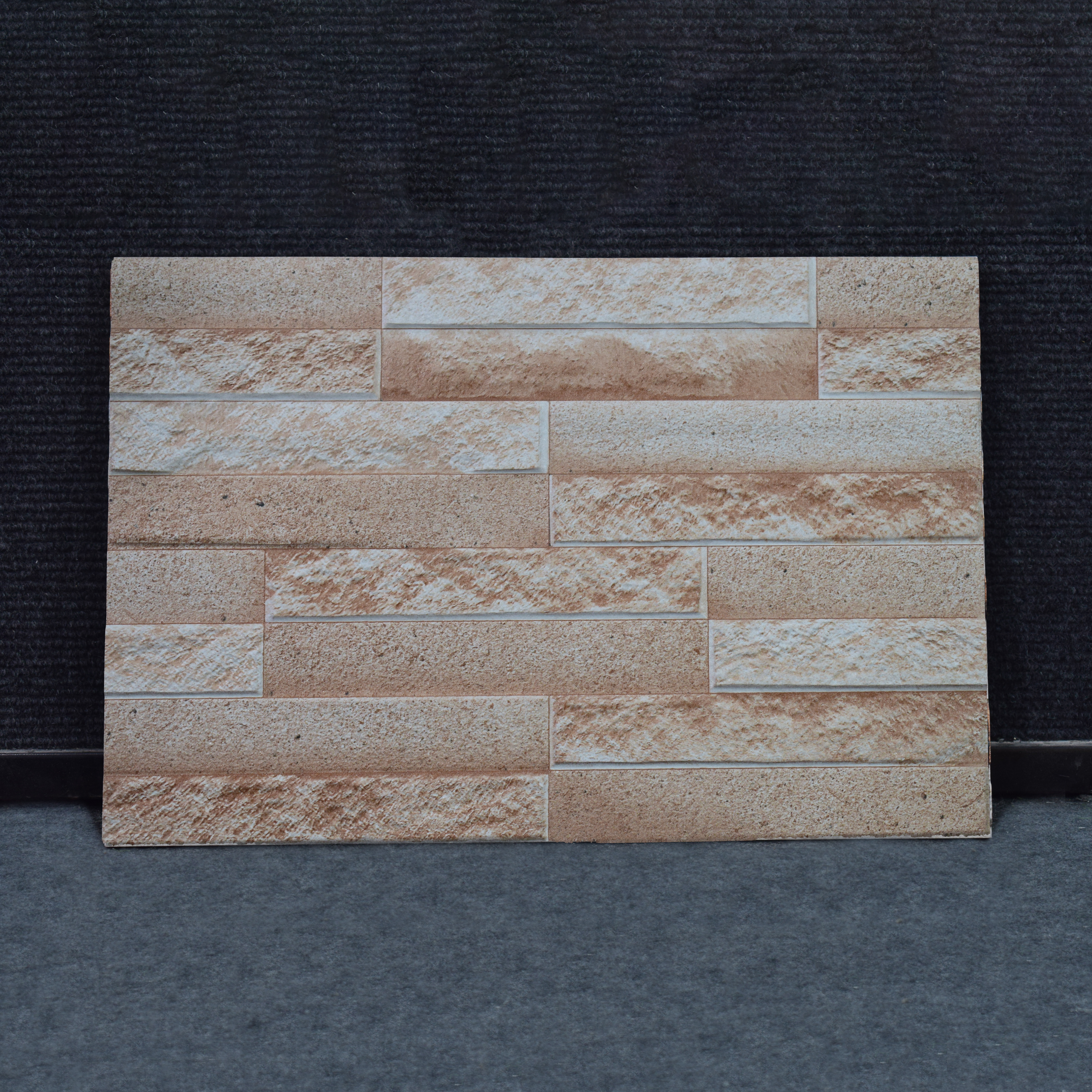 TL 00117 A Oyster Beige 18 x 12 inch Matte Finish Ceramic High Depth Elevation Wall Tile - 8 mm