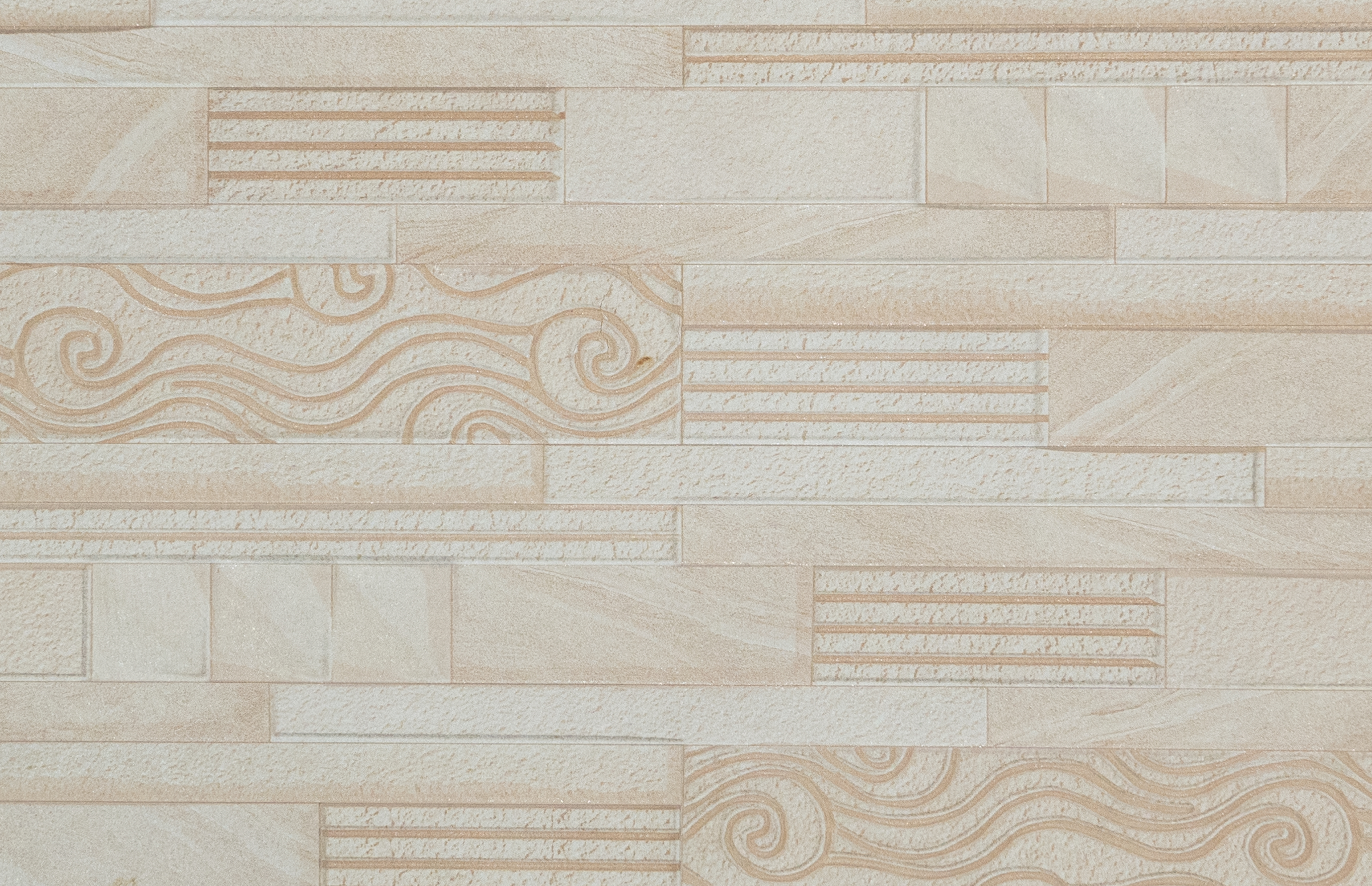 TL 00120 C Butterscotch Cream 18 x 12 inch Matte Finish Ceramic High Depth Elevation Wall Tile - 8 mm