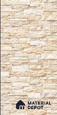 TL 00114 B Buff Beige 18 x 12 inch Matte Finish Ceramic High Depth Elevation Wall Tile - 8 mm