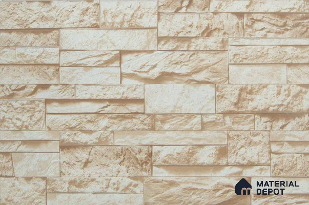 TL 00114 B Buff Beige 18 x 12 inch Matte Finish Ceramic High Depth Elevation Wall Tile - 8 mm