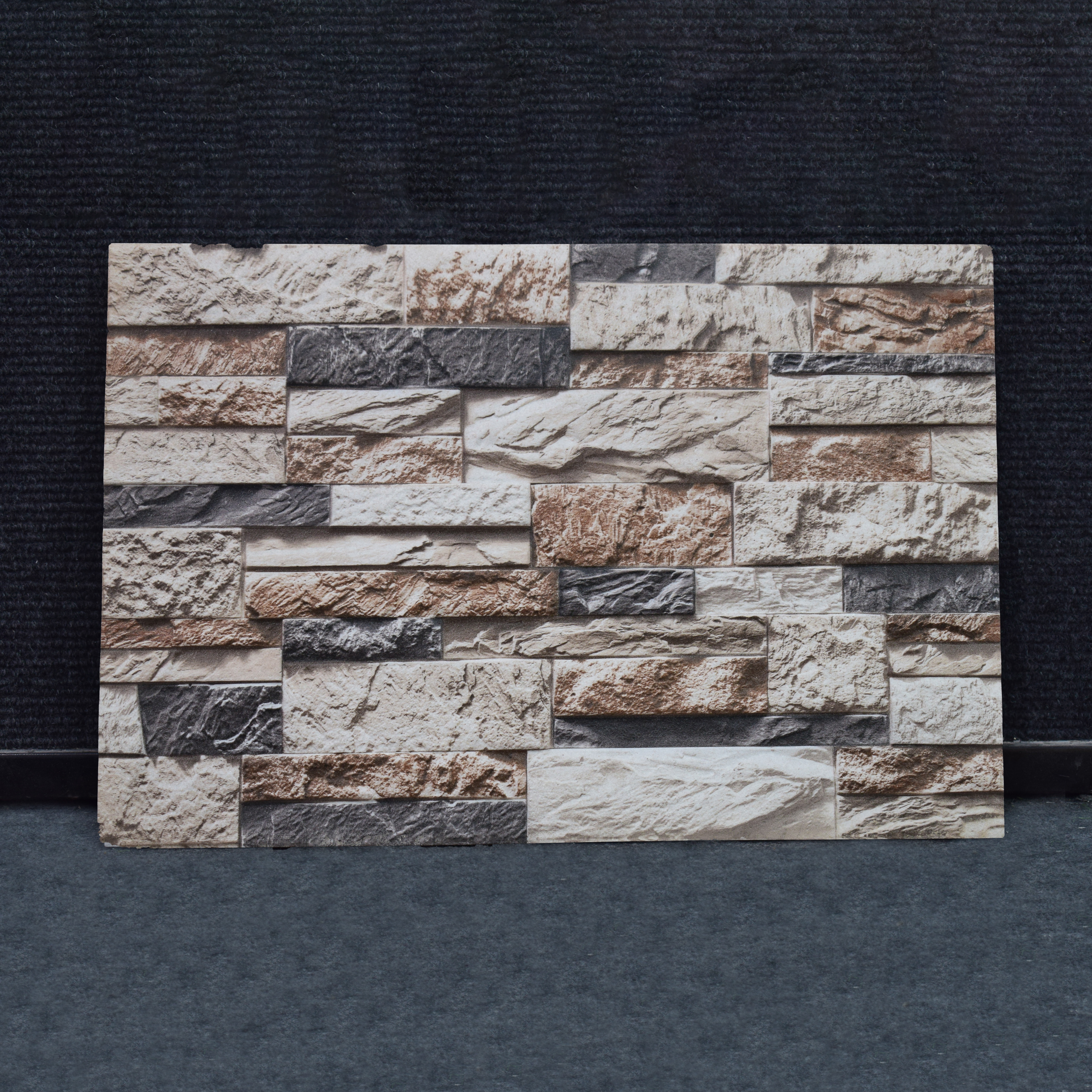 TL 00114 A Smoky Grey 18 x 12 inch Matte Finish Ceramic High Depth Elevation Wall Tile - 8 mm