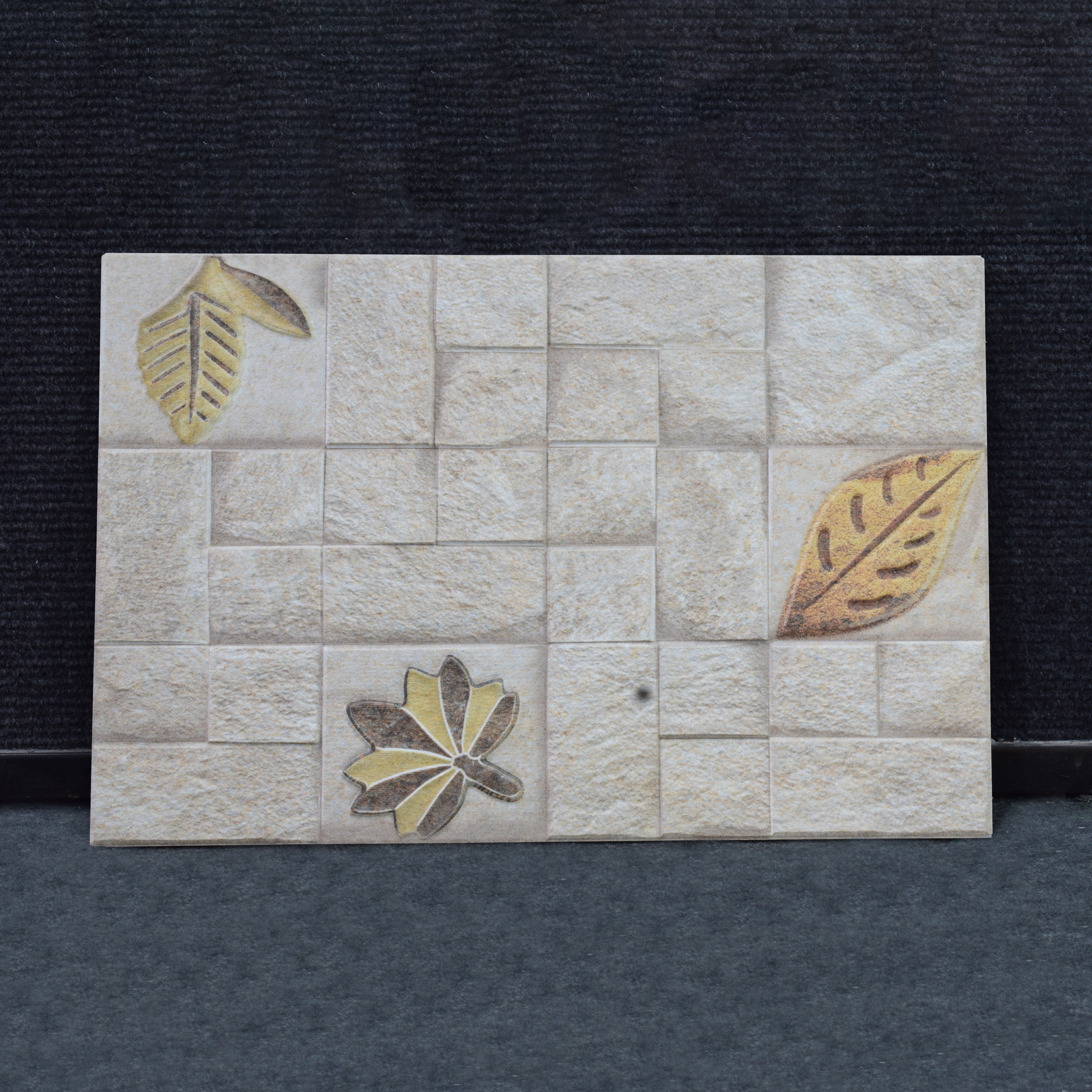 TL 00119 Toffee Beige 18 x 12 inch Matte Finish Ceramic High Depth Elevation Wall Tile - 8 mm