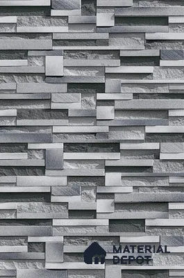 TL 00126 B Misty Grey 2 ft x 1 ft Matte Finish Ceramic High Depth Elevation Wall Tile - 9 mm
