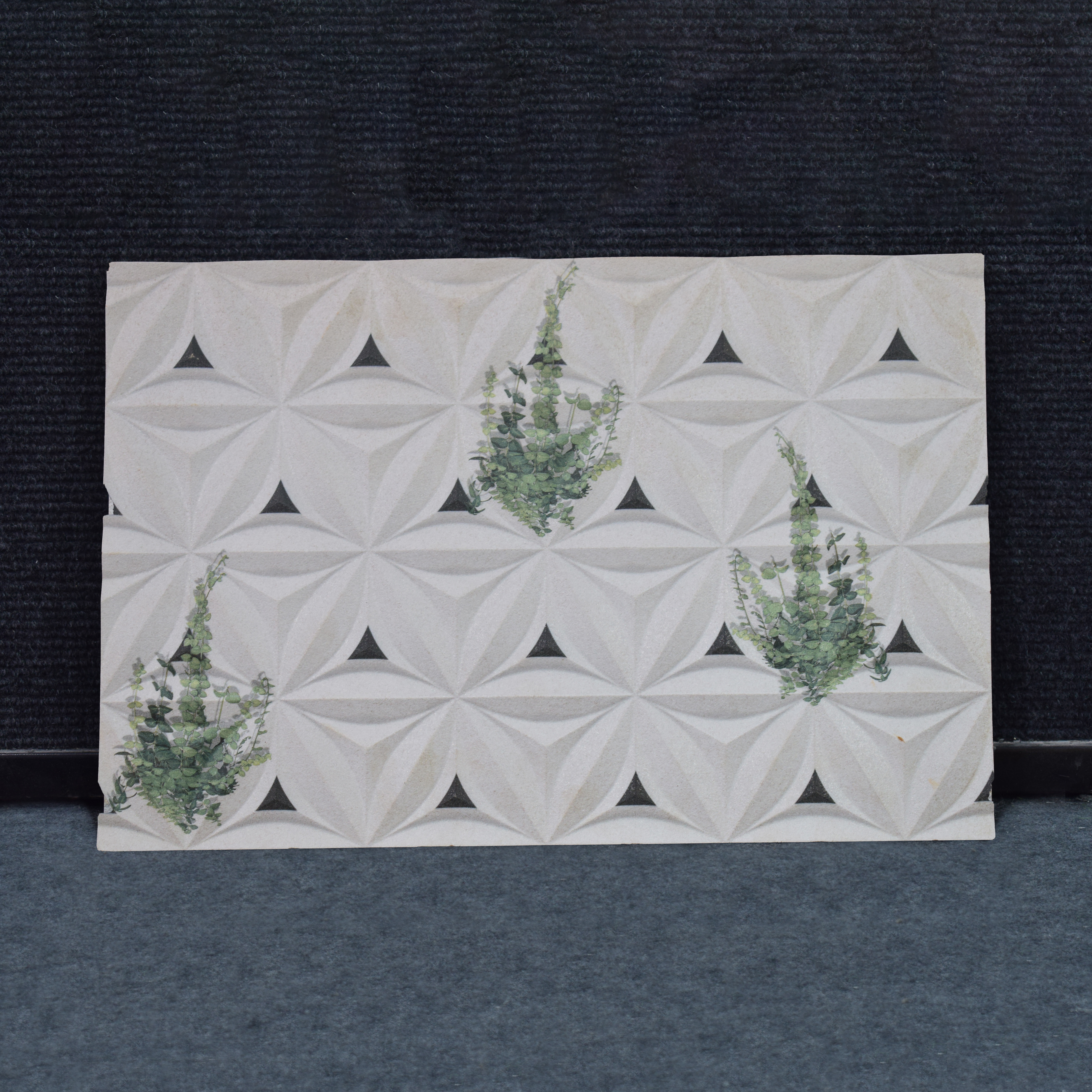 TL 00104 White 18 x 12 inch Matte Finish Ceramic High Depth Elevation Wall Tile - 8 mm