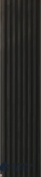 Black Plain Colour Look WPC Louver/Panel 9.5 Ft x 6.5 inch - 23 mm | Ideal for Feature Wall, Living Room, Bedroom, Home, Office | PN 00253 | Width is Subjected to 5% Variation
