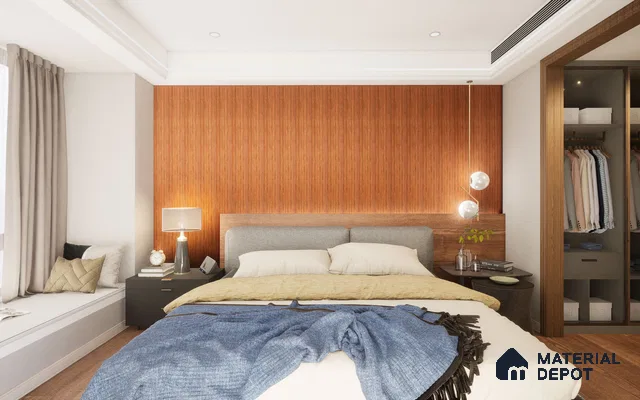 Brown Wooden Louver PN 00283 10 ft x 12 inch PVC Panel - 8.5 mm | Suitable for Feature Wall, TV Unit & Living Room | Width is Subjected to 5% Variation