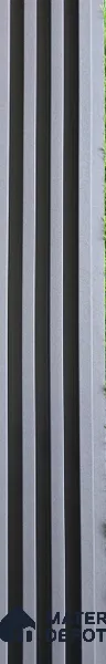 Grey Stone Look WPC Louver/Panel 9.5 ft x 6.5 inch - 23 mm | Ideal for Feature Wall, Living Room, Bedroom, Kitchen, Office | PN 00336 | Width is Subjected to 5% Variation