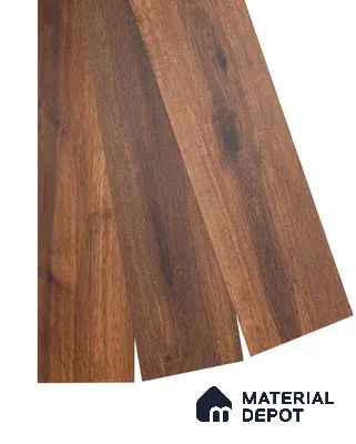 African Oak Crystal Finish Vinyl Flooring | VF 00152 | 3 ft x 6 Inch - 2 mm | UV Coated Suitable For Bedroom, Office & Indoor Sports Area