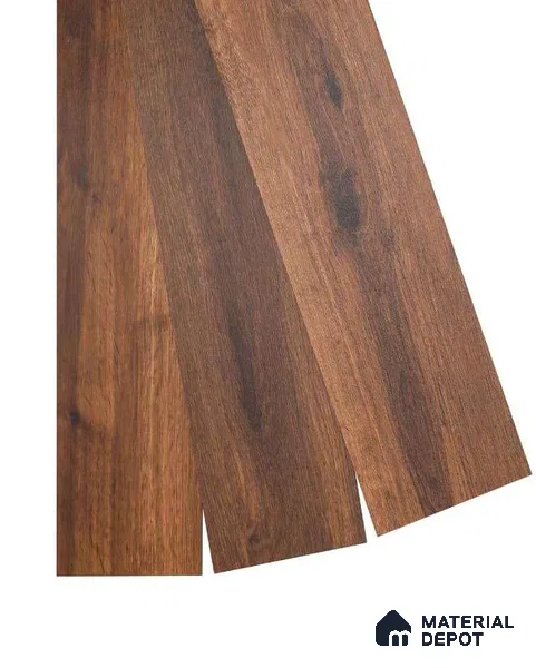 African Oak Crystal Finish Vinyl Flooring | VF 00152 | 3 ft x 6 Inch - 2 mm | UV Coated Suitable For Bedroom, Office & Indoor Sports Area