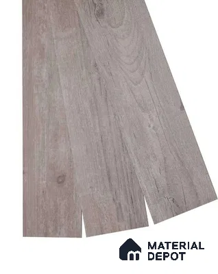 Steel Grey Crystal Finish Vinyl Flooring | VF 00153 | 3 ft x 6 Inch - 2 mm | UV Coated Suitable For Bedroom, Office & Indoor Sports Area