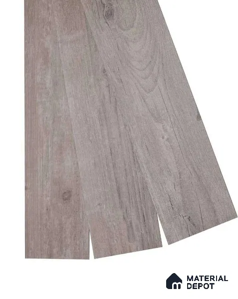 Steel Grey Crystal Finish Vinyl Flooring | VF 00153 | 3 ft x 6 Inch - 2 mm | UV Coated Suitable For Bedroom, Office & Indoor Sports Area