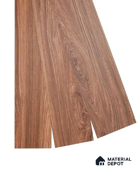 Burma Teak Crystal Finish Vinyl Flooring | VF 00156 | 3 ft x 6 Inch - 2 mm | UV Coated Suitable For Bedroom, Office & Indoor Sports Area