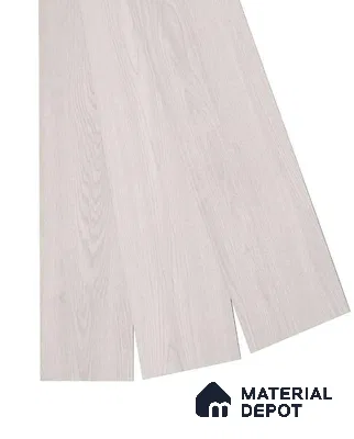 White Ash Wood Crystal Finish Vinyl Flooring | VF 00158 | 3 ft x 6 Inch - 2 mm | UV Coated Suitable For Bedroom, Office & Indoor Sports Area