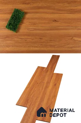 HDF Laminate Wood Floor Crystal Finish Heirloom LF 00268 | 4 ft x 7.8 inch x 12 mm | AC4 Grade | Arc Click With Wax Coating | Paper Joint Groove | Suitable for Flooring, Living Room, Bedroom