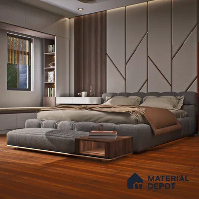 HDF Laminate Wood Floor Crystal Finish Heirloom LF 00268 | 4 ft x 7.8 inch x 12 mm | AC4 Grade | Arc Click With Wax Coating | Paper Joint Groove | Suitable for Flooring, Living Room, Bedroom