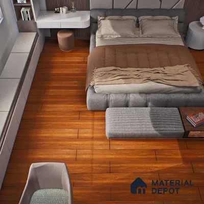HDF Laminate Wood Floor Crystal Finish Heirloom LF 00268 | 4 ft x 7.8 inch x 12 mm | AC4 Grade | Arc Click With Wax Coating | Paper Joint Groove | Suitable for Flooring, Living Room, Bedroom