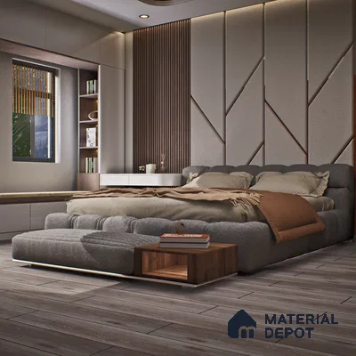 HDF Laminate Wood Floor Crystal Finish Heirloom LF 00270 | 4 ft x 7.8 inch x 12 mm | AC4 Grade | Arc Click With Wax Coating | Paper Joint Groove | Suitable for Flooring, Living Room, Bedroom