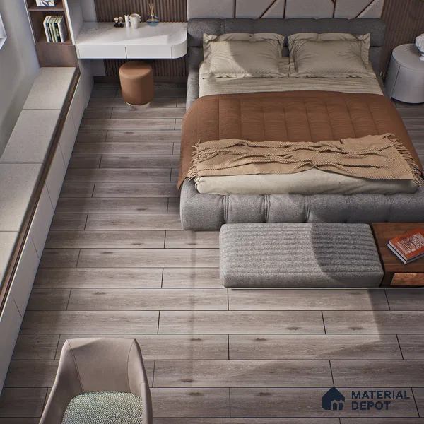 HDF Laminate Wood Floor Crystal Finish Heirloom LF 00270 | 4 ft x 7.8 inch x 12 mm | AC4 Grade | Arc Click With Wax Coating | Paper Joint Groove | Suitable for Flooring, Living Room, Bedroom