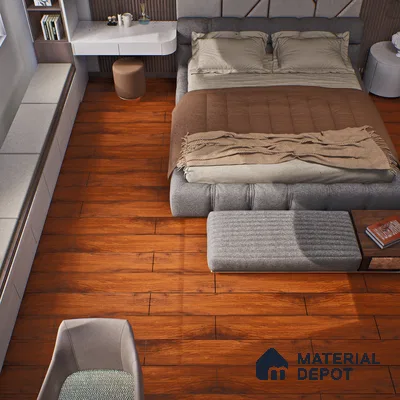 HDF Laminate Wood Floor Crystal Finish Heirloom LF 00266 | 4 ft x 7.8 inch x 12 mm | AC4 Grade | Arc Click With Wax Coating | Paper Joint Groove | Suitable for Flooring, Living Room, Bedroom