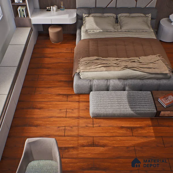 HDF Laminate Wood Floor Crystal Finish Heirloom LF 00266 | 4 ft x 7.8 inch x 12 mm | AC4 Grade | Arc Click With Wax Coating | Paper Joint Groove | Suitable for Flooring, Living Room, Bedroom