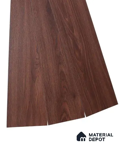 PVC Vinyl Floor Azeri Mahogany Crystal Finish Vinyl Luxe VF 00141 | 3 ft x 6 Inch x 1.5 mm | Wear Layer: 0.10 mm | UV Coating | Waterproof | Suitable for Flooring, Living Room, Bedroom