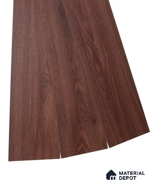 PVC Vinyl Floor Azeri Mahogany Crystal Finish Vinyl Luxe VF 00141 | 3 ft x 6 Inch x 1.5 mm | Wear Layer: 0.10 mm | UV Coating | Waterproof | Suitable for Flooring, Living Room, Bedroom