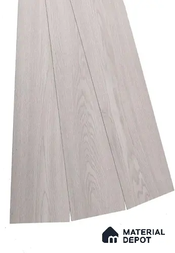 PVC Vinyl Floor Silver Grey Crystal Finish Vinyl Luxe VF 00142 | 3 ft x 6 Inch x 1.5 mm | Wear Layer: 0.10 mm | UV Coating | Waterproof | Suitable for Flooring, Living Room, Bedroom