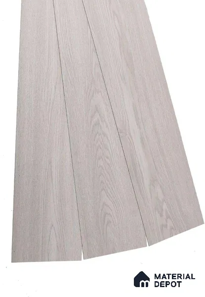 PVC Vinyl Floor Silver Grey Crystal Finish Vinyl Luxe VF 00142 | 3 ft x 6 Inch x 1.5 mm | Wear Layer: 0.10 mm | UV Coating | Waterproof | Suitable for Flooring, Living Room, Bedroom