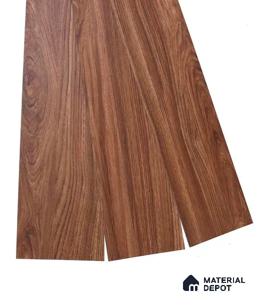 American Walnut Crystal Finish Vinyl Flooring | VF 00145 | 3 ft x 6 Inch - 1.5 mm | UV Coated Suitable For Bedroom, Office & Indoor Sports Area