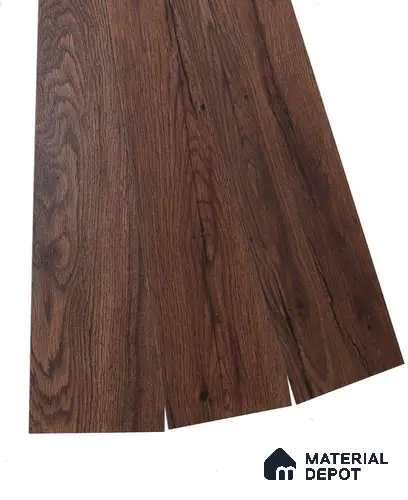 PVC Vinyl Floor Wenge Crystal Finish Vinyl Luxe VF 00147 | 3 ft x 6 Inch x 1.5 mm | Wear Layer: 0.10 mm | UV Coating | Waterproof | Suitable for Flooring, Living Room, Bedroom