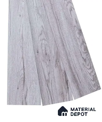 PVC Vinyl Floor Metallic Grey Crystal Finish Vinyl Luxe VF 00148 | 3 ft x 6 Inch x 1.5 mm | Wear Layer: 0.10 mm | UV Coating | Waterproof | Suitable for Flooring, Living Room, Bedroom