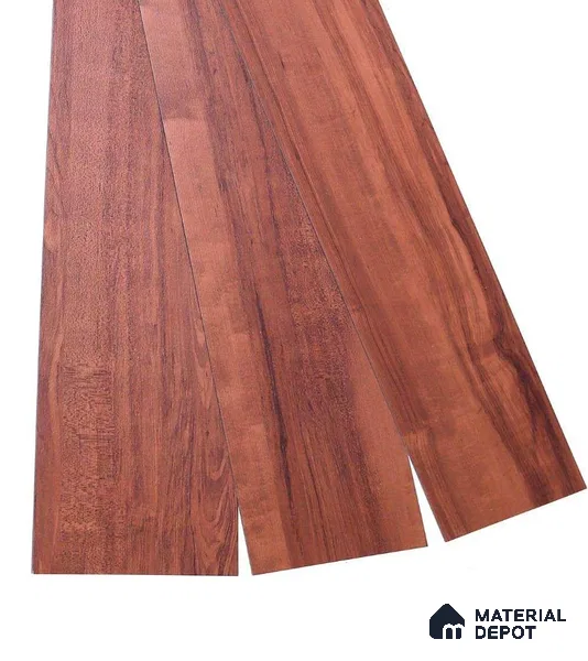 Texas Merbau Crystal Finish Vinyl Flooring | VF 00151 | 3 ft x 6 Inch - 1.5 mm | UV Coated Suitable For Bedroom, Office & Indoor Sports Area