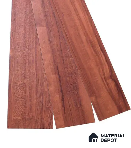 PVC Vinyl Floor Texas Merbau Crystal Finish Vinyl Luxe VF 00151 | 3 ft x 6 Inch x 1.5 mm | Wear Layer: 0.10 mm | UV Coating | Waterproof | Suitable for Flooring, Living Room, Bedroom