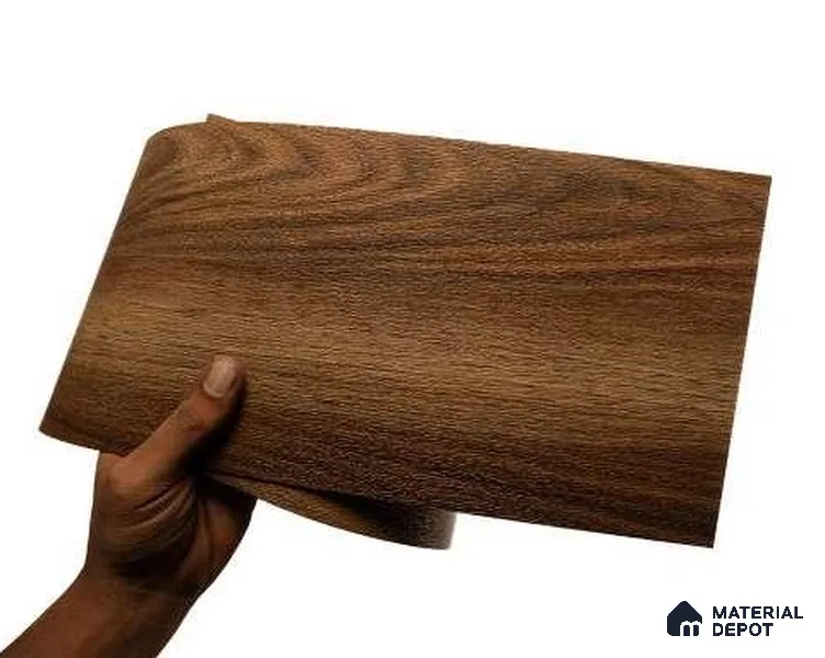 Walnut Crystal Finish Vinyl Flooring | VF 00126 | 3 ft x 6 Inch - 1.5 mm | UV Coated Suitable For Bedroom, Office & Indoor Sports Area